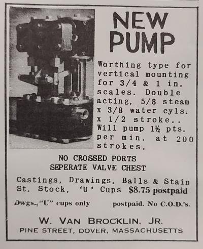 Bill VanBrocklin steam water duplex Worthington pump